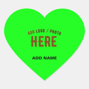 ADESIVO CORAÇÃO ESTILOSO MODERNO PERSONALIZADO NEON VERDE VERIFICA