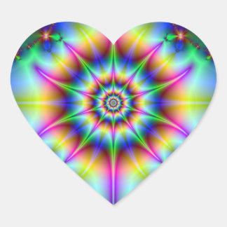 Adesivo Coração Estrela