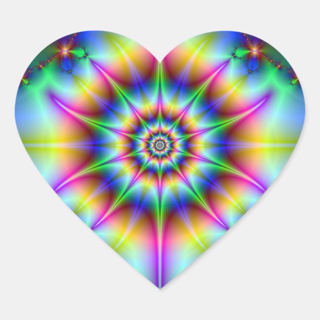 Adesivo Coração Estrela (Frente)