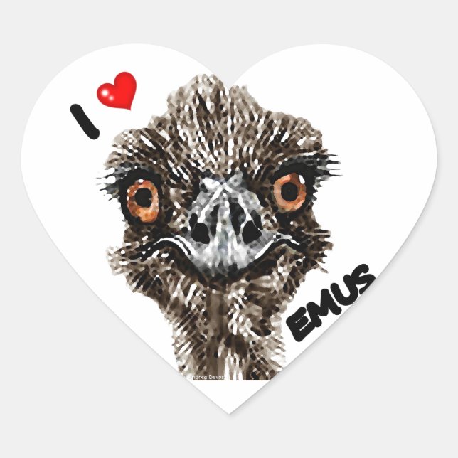 ADESIVO CORAÇÃO EU AMO EMUS (Frente)