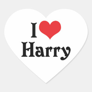 Adesivo Coração Eu Amo Harry