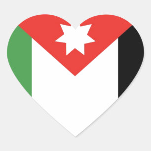 Adesivo Coração Eu Amo Jordan