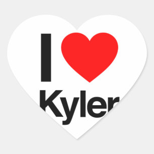 Adesivo Coração eu amo kyler