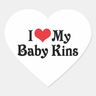 Adesivo Coração Eu Amo Meu Baby Kins
