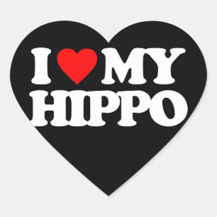 ADESIVO CORAÇÃO EU AMO MEU HIPOPÓTAMO