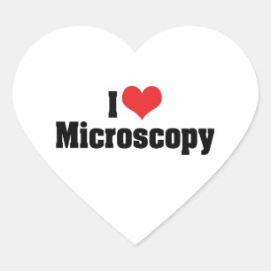 Adesivo Coração Eu Amo Microscopia do Coração
