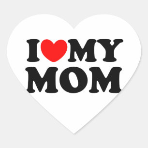 Adesivo Coração Eu Amo Minha Mãe
