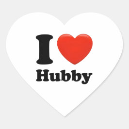 Adesivo Coração Eu amo o meu marido.