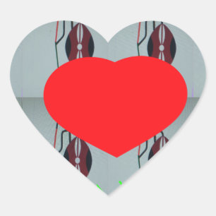 Adesivo Coração Eu amo o Quênia