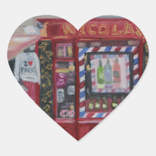 ADESIVO CORAÇÃO EU AMO PARIS