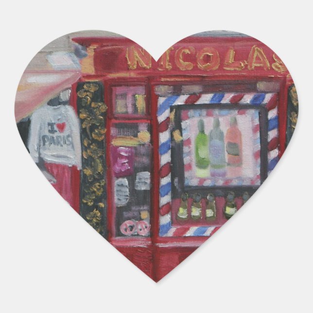 ADESIVO CORAÇÃO EU AMO PARIS (Frente)