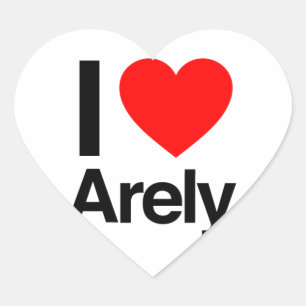 Adesivo Coração eu amo raramente