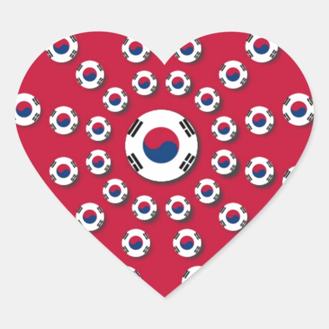 Adesivo Coração Eu amo Red (Frente)