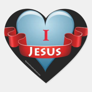 Adesivo Coração Eu coração Jesus