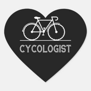Adesivo Coração Eu Sempre Passei Um Ciclismo De Manhã Em Saúde