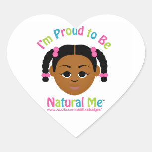 Adesivo Coração Eu sou orgulhoso ser natural mim!