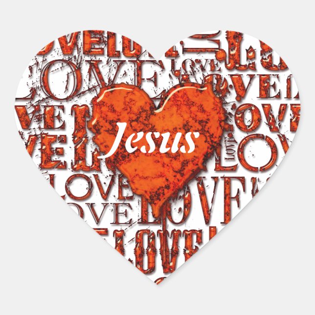 Adesivo Coração Eu Te Amo 6 Sticker (Frente)