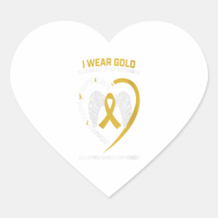Adesivo Coração Eu Visto Dourado Na Memória Do Presente Da Infân