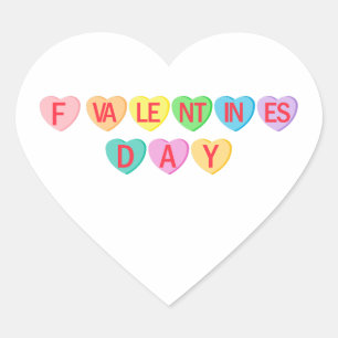 Adesivo Coração F DIA DE OS NAMORADOS - Banner Doces Hearts