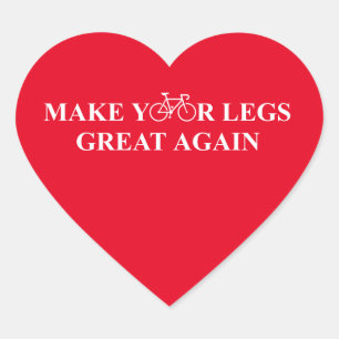Adesivo Coração Faça o Excelente das suas pernas novamente