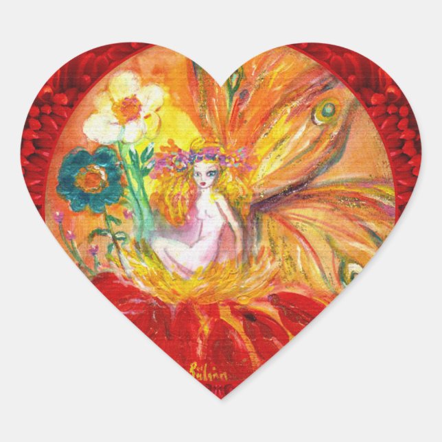 ADESIVO CORAÇÃO FAIRY OF FLOWER (Frente)