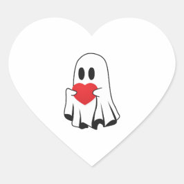 Adesivo Coração Fantasma do Amor