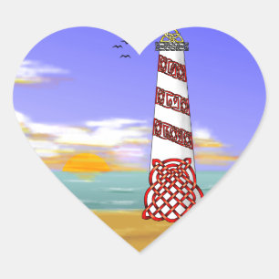 Adesivo Coração Farol