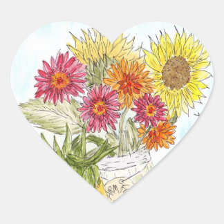 Adesivo Coração Fazenda de autocolantes de coração fresco