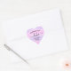 Adesivo Coração Feita à mão com corações amorosos nome personaliza (Envelope)