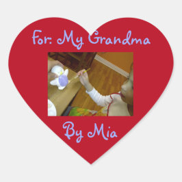 Adesivo Coração Feita apenas para você, "Heart Sticker" por RoseWr