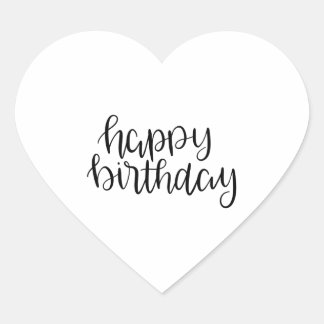 Adesivo Coração feliz aniversário