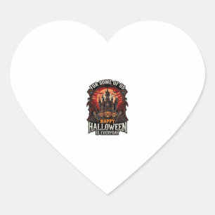 Adesivo Coração Feliz Dia das Bruxas É Todos os Dias Castelo Assom