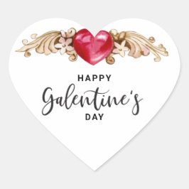 Adesivo Coração Feliz Dia das Galentinas