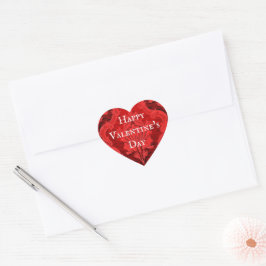 Adesivo Coração Feliz dia de os namorados Vintage Heart Sticker