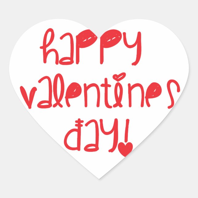 Adesivo Coração Feliz Dia dos Namorados (Frente)