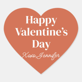 Adesivo Coração Feliz Dia dos Namorados Personalizado 
