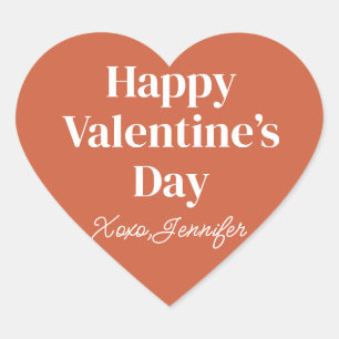 Adesivo Coração Feliz Dia dos Namorados Personalizado 