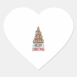 Adesivo Coração Feliz Natal Árvore da Lama