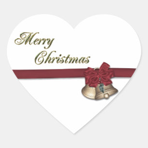 Adesivo Coração Feliz Natal Bels