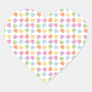 Adesivo Coração Feriado de Placemat dos Corações dos Namorados Col