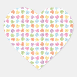 Adesivo Coração Feriado de Placemat dos Corações dos Namorados Col