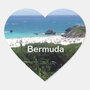 Adesivo Coração Ferradura Bay Beach, Bermudas