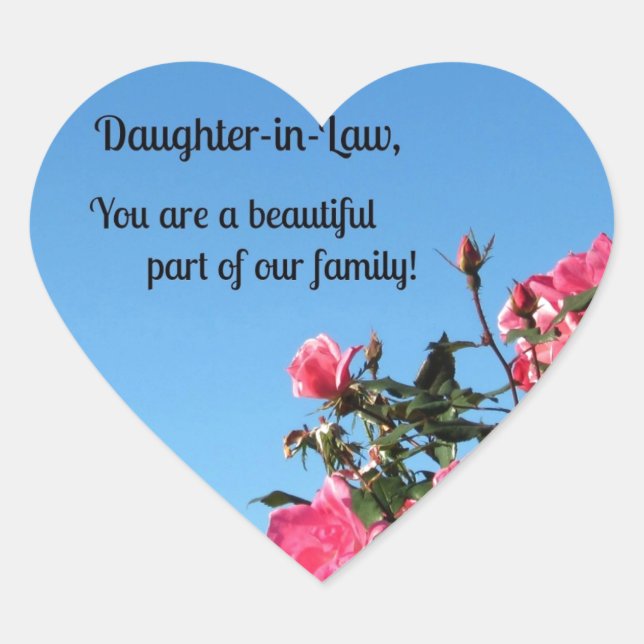 Adesivo Coração Filha de Direito, você é uma bela parte de... (Frente)