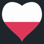 Adesivo Coração Flaga Polski - Bandeira Polonesa<br><div class="desc">Flaga Polski - Bandeira Polonesa</div>