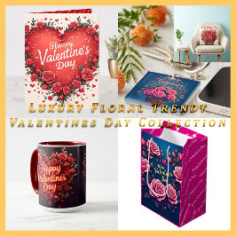 Adesivo Coração Floral Luxury Beautiful Love Modern Collection