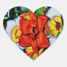 Flores de Papel Vinhetas Formatadas pelo Coração