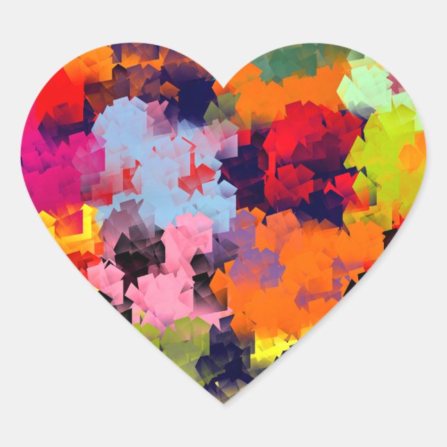 ADESIVO CORAÇÃO FLORES DE VERÃO (Frente)