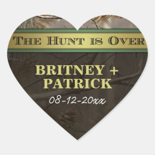 Adesivo Coração Floresta Russa A Caça Está Sobre Os Favores Do Cas