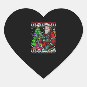 Adesivo Coração Fogos de artifício do Papai Noel