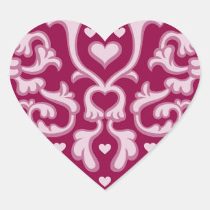 Adesivo Coração Folk Art Heart - Sticker